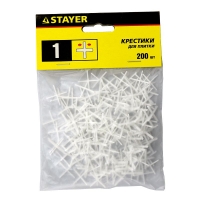 Крестики для плитки Stayer 1 мм (200 штук)